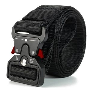 Ceinture militaire homme noir