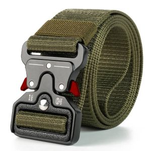 Ceinture militaire tactique verte